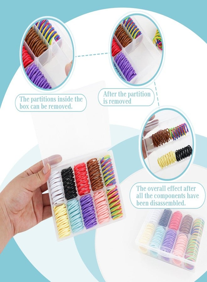Andiker 40pcs Cat Spring Toys, Colorful Plastic Cat Spiral Toy to Release Energy and Keep Fit Bounce with a Storage Box Interactive Cat Toy for Swatting, Biting, Hunting Kitten Toys - Image 5